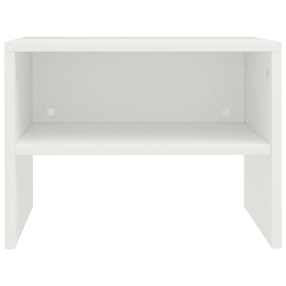 Nachtkastjes 40X30X30 Cm Bewerkt Hout 2 Wit
