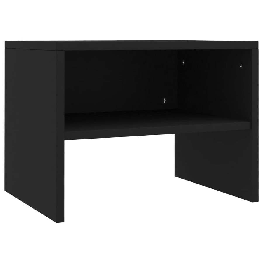 Nachtkastjes 40X30X30 Cm Bewerkt Hout 2 Zwart