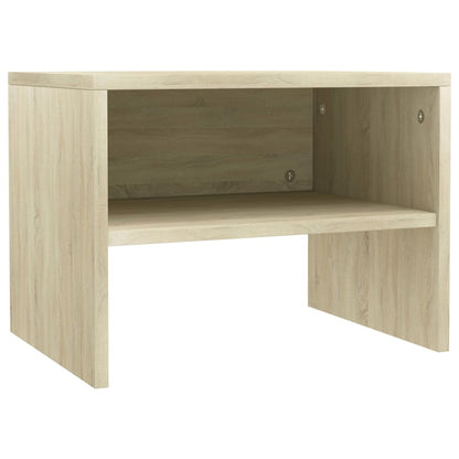 Nachtkastje 40X30X30 Cm Bewerkt Hout Kleurig 1 Sonoma eiken