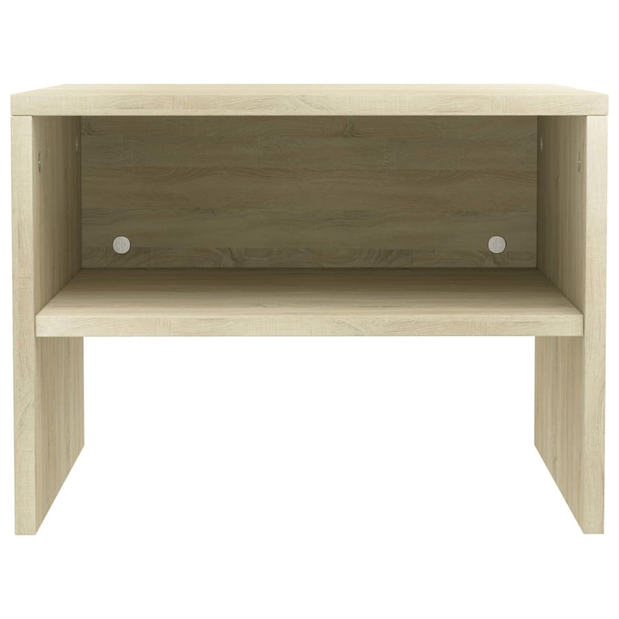 Nachtkastje 40X30X30 Cm Bewerkt Hout Kleurig 1 Sonoma eiken