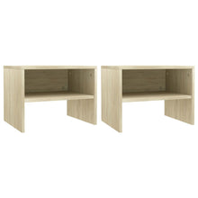 Nachtkastjes 40X30X30 Cm Bewerkt Hout Kleurig 2 Sonoma eiken