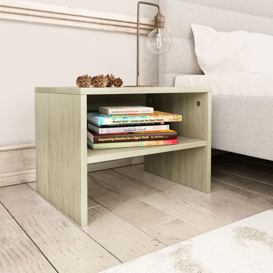 Nachtkastjes 40X30X30 Cm Bewerkt Hout Kleurig 2 Sonoma eiken