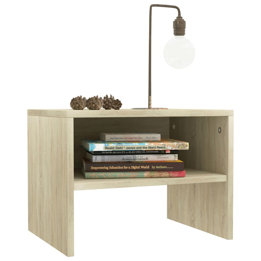 Nachtkastjes 40X30X30 Cm Bewerkt Hout Kleurig 2 Sonoma eiken