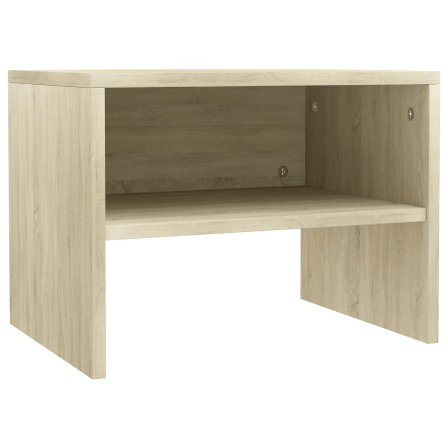 Nachtkastjes 40X30X30 Cm Bewerkt Hout Kleurig 2 Sonoma eiken