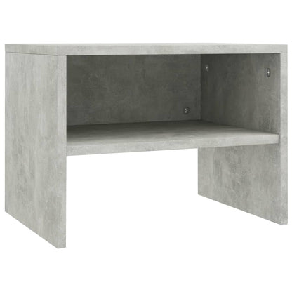Nachtkastje 40X30X30 Cm Bewerkt Hout 1 Betongrijs