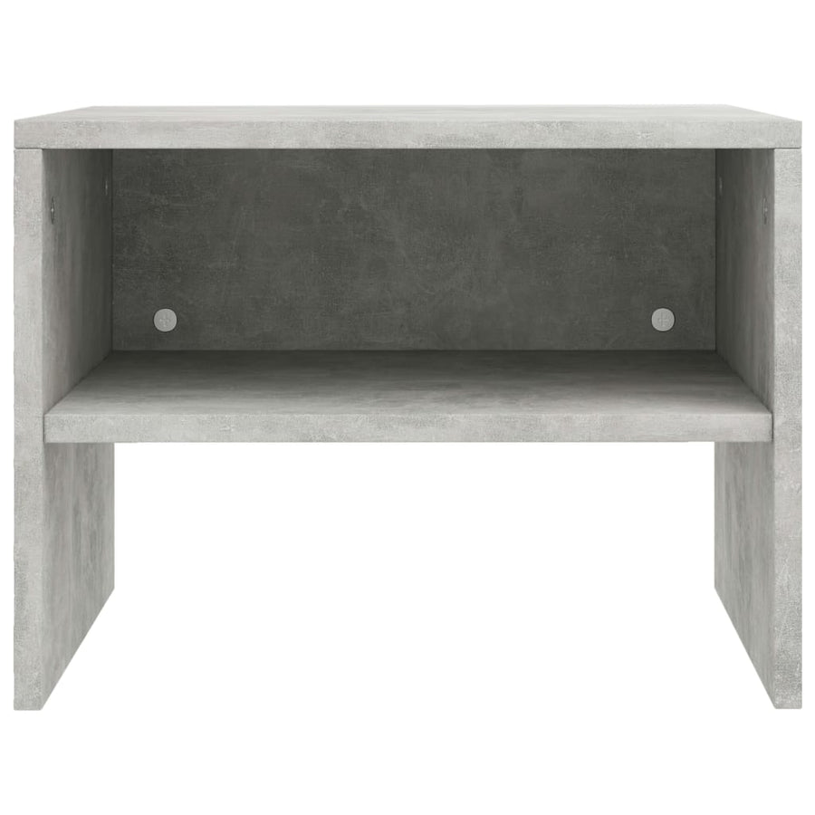 Nachtkastjes 40X30X30 Cm Bewerkt Hout 2 Betongrijs