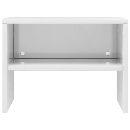 Nachtkastjes 40X30X30 Cm Bewerkt Hout 2 Hoogglans wit