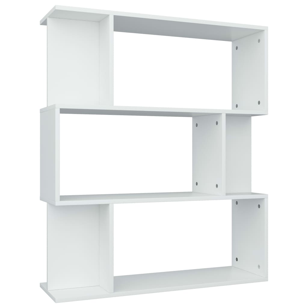 Boekenkast/Kamerscherm 80X24X96 Cm Bewerkt Hout Wit