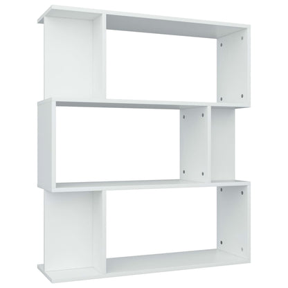 Boekenkast/Kamerscherm 80X24X96 Cm Bewerkt Hout Wit