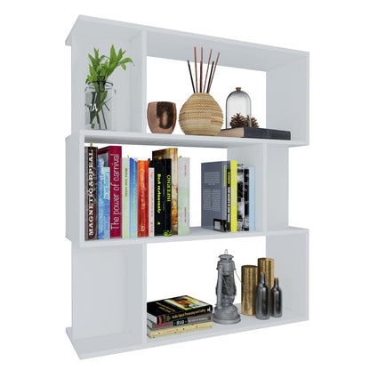 Boekenkast/Kamerscherm 80X24X96 Cm Bewerkt Hout Wit