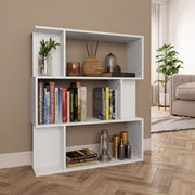 Boekenkast kamerscherm 80x24x96 cm wit bewerkt hout