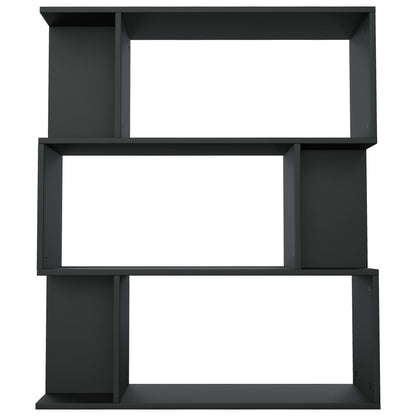 Boekenkast/Kamerscherm 80X24X96 Cm Bewerkt Hout Zwart