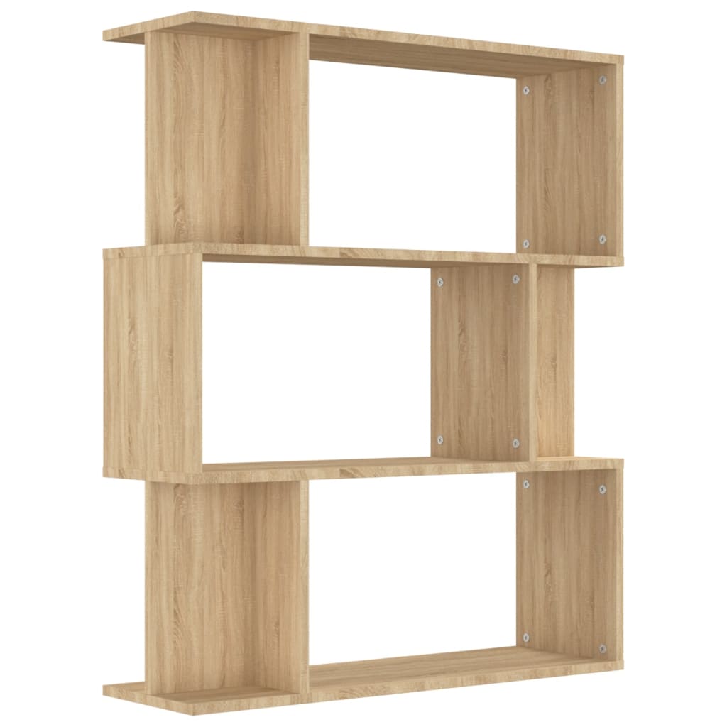 Boekenkast/Kamerscherm 80X24X96 Cm Bewerkt Hout Sonoma eiken