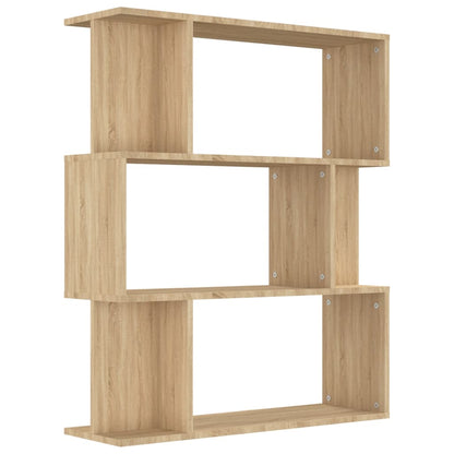 Boekenkast/Kamerscherm 80X24X96 Cm Bewerkt Hout Sonoma eiken