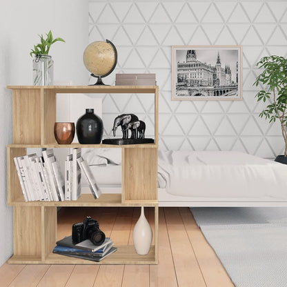 Boekenkast/Kamerscherm 80X24X96 Cm Bewerkt Hout Sonoma eiken
