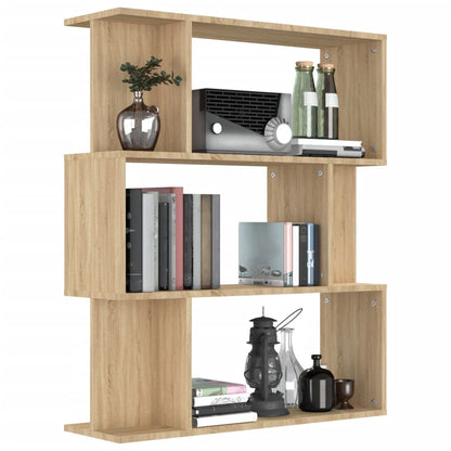 Boekenkast/Kamerscherm 80X24X96 Cm Bewerkt Hout Sonoma eiken