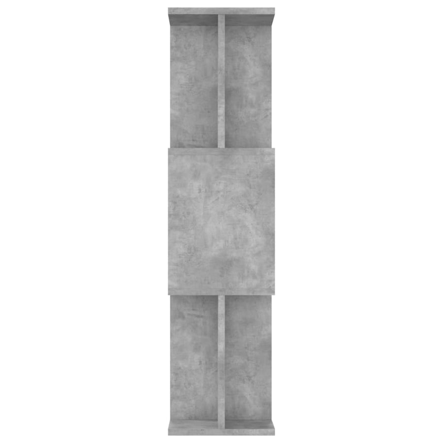 Boekenkast/Kamerscherm 80X24X96 Cm Bewerkt Hout Betongrijs