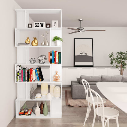 Boekenkast/Kamerscherm 80X24X92 Cm Spaanplaat Wit