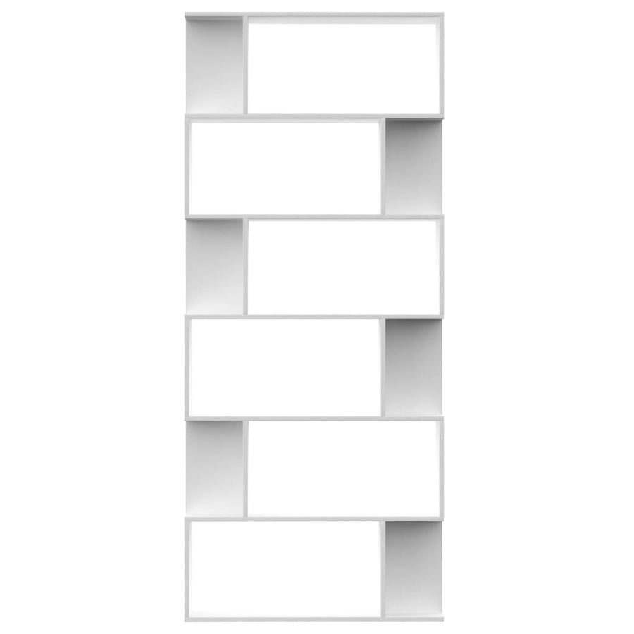 Boekenkast/Kamerscherm 80X24X92 Cm Spaanplaat Wit