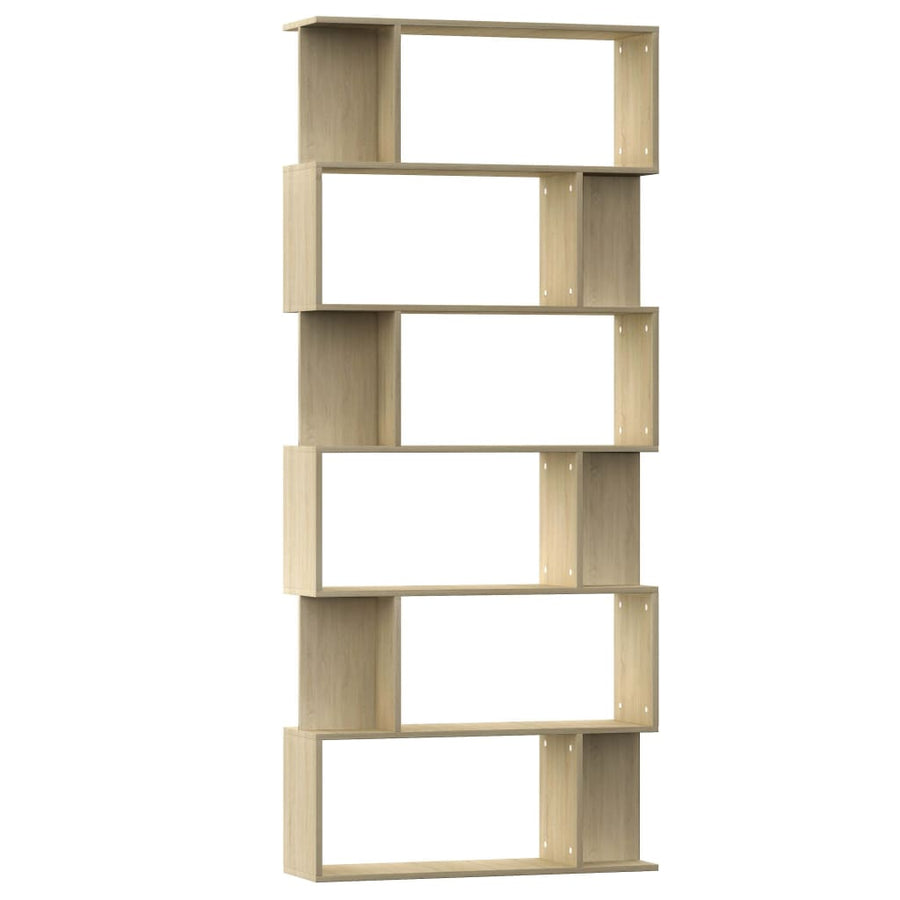Boekenkast/Kamerscherm 80X24X92 Cm Spaanplaat Sonoma eiken