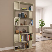Boekenkast 80x24x192 cm spaanplaat sonoma eiken