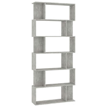Boekenkast/Kamerscherm 80X24X92 Cm Spaanplaat Betongrijs