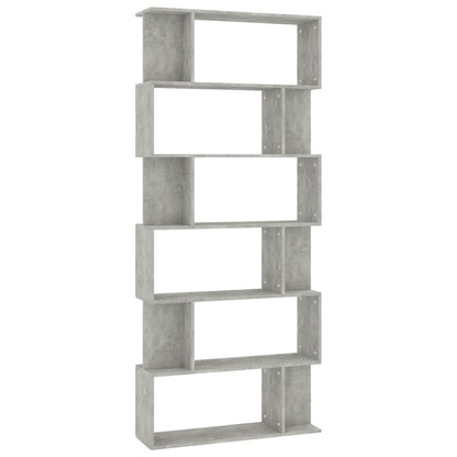Boekenkast/Kamerscherm 80X24X92 Cm Spaanplaat Betongrijs
