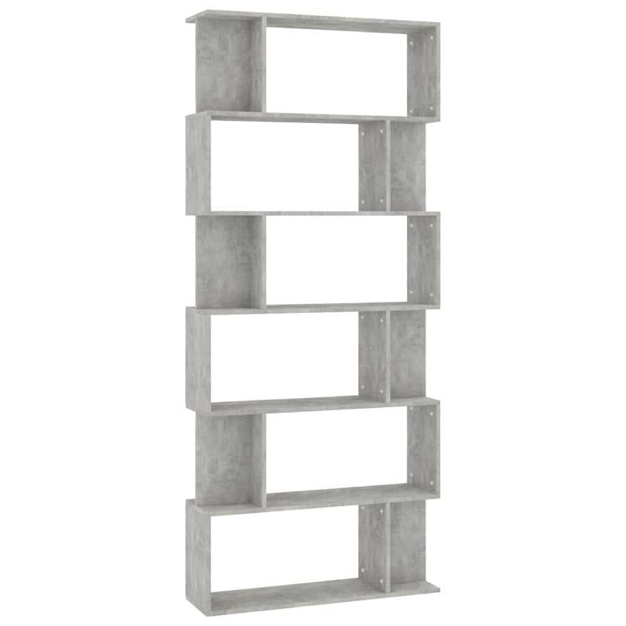 Boekenkast/Kamerscherm 80X24X92 Cm Spaanplaat Betongrijs
