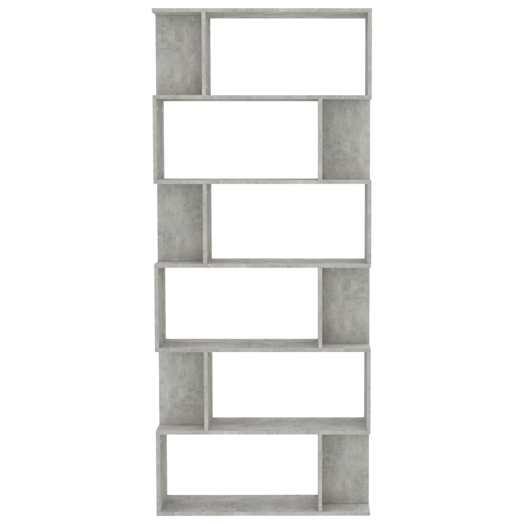 Boekenkast/Kamerscherm 80X24X92 Cm Spaanplaat Betongrijs