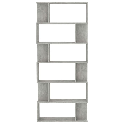 Boekenkast/Kamerscherm 80X24X92 Cm Spaanplaat Betongrijs