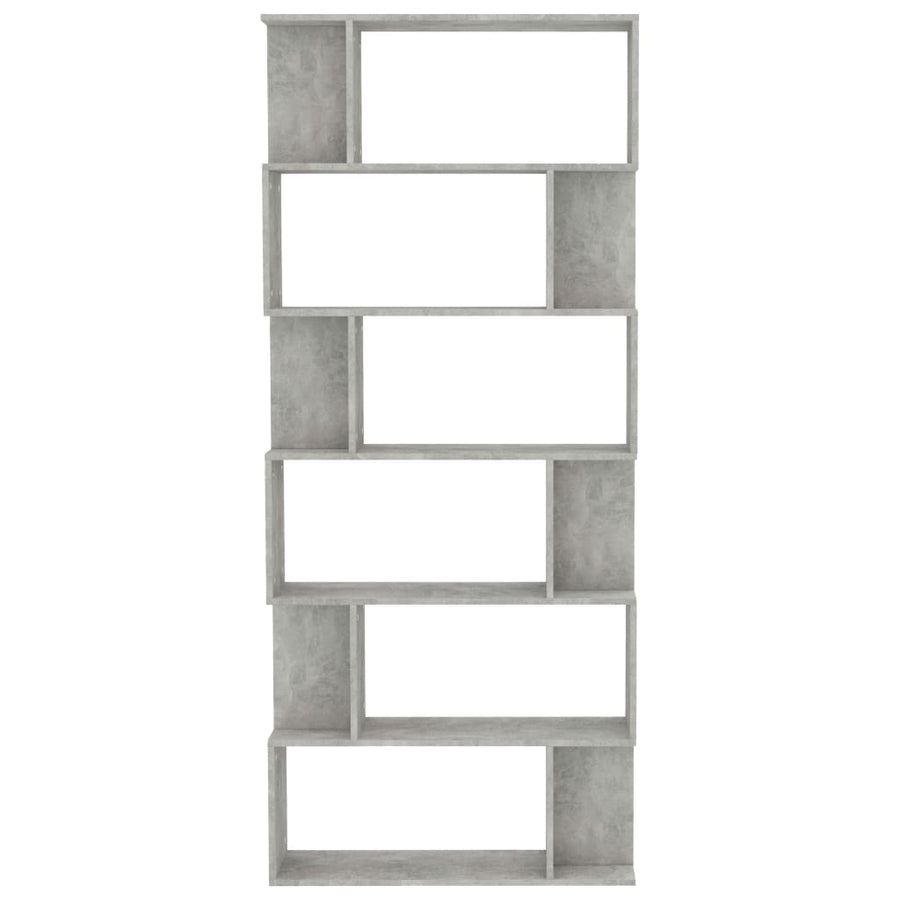 Boekenkast/Kamerscherm 80X24X92 Cm Spaanplaat Betongrijs