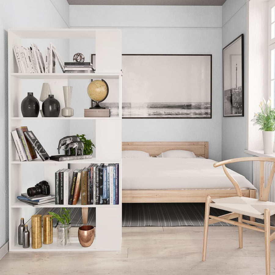 Boekenkast/Kamerscherm 80X24X59 Cm Spaanplaat Wit