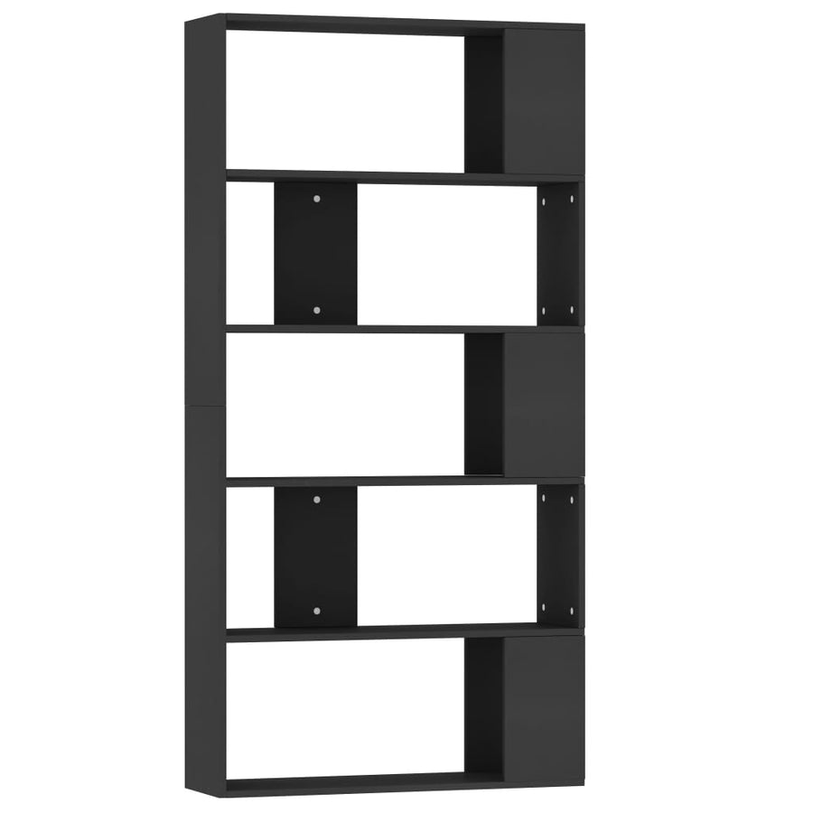 Boekenkast/Kamerscherm 80X24X59 Cm Bewerkt Hout Zwart