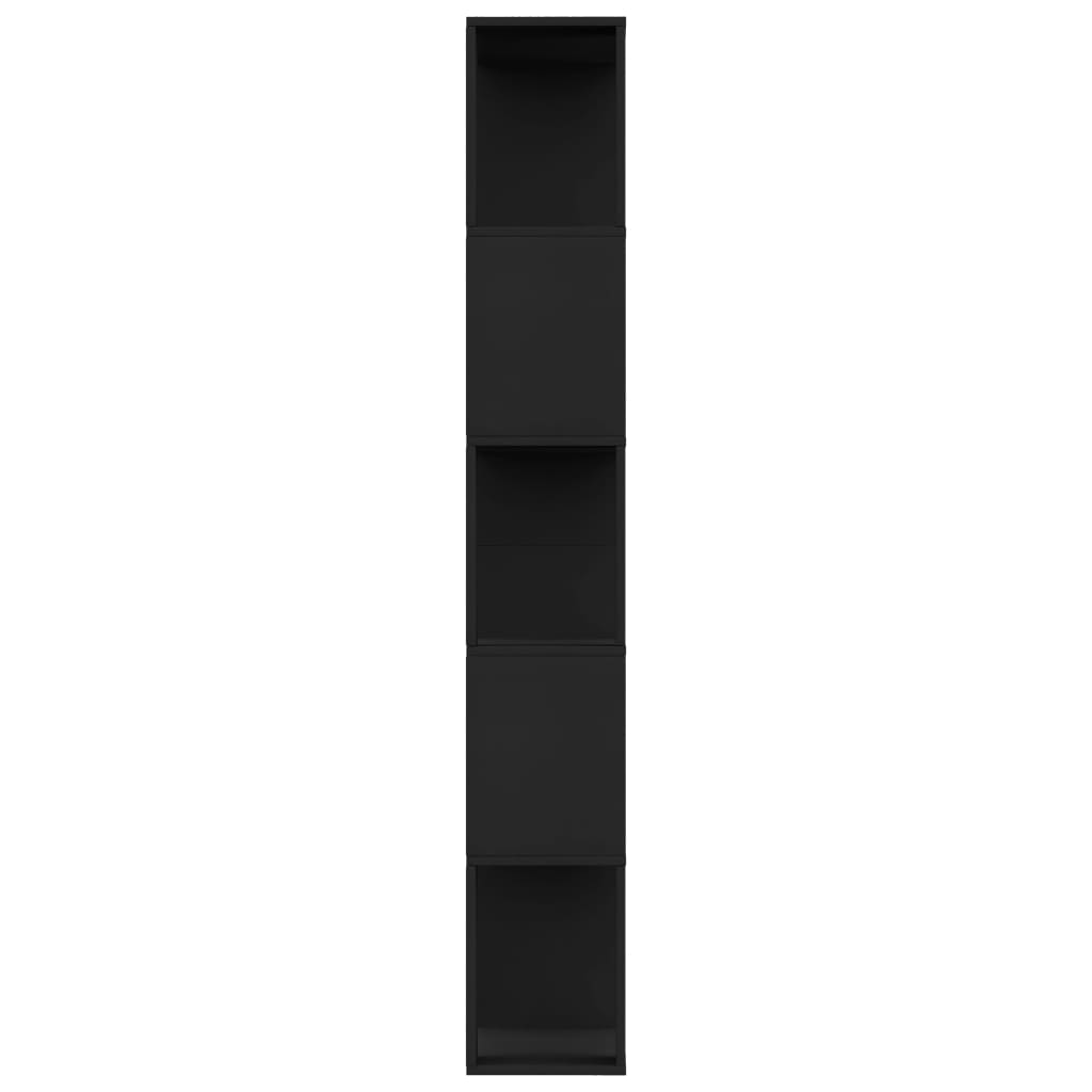 Boekenkast/Kamerscherm 80X24X59 Cm Bewerkt Hout Zwart