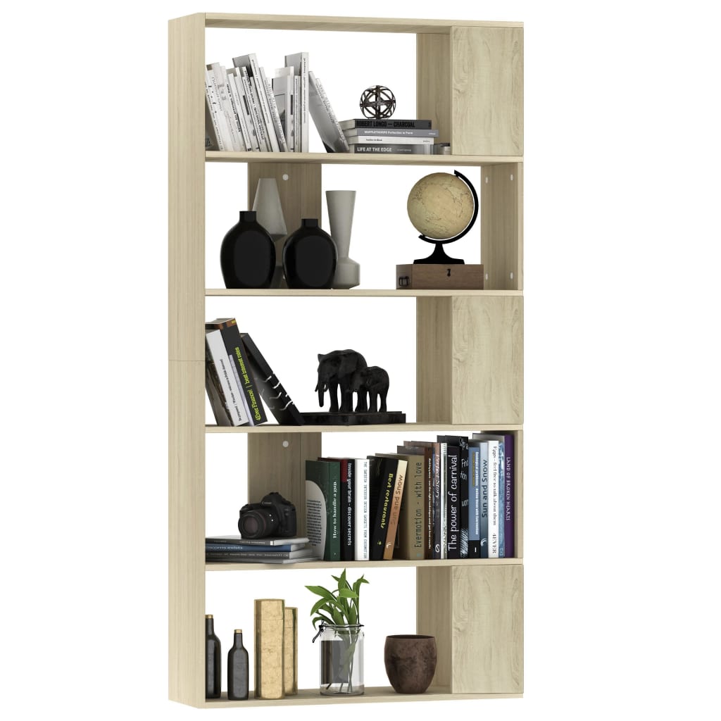 Boekenkast/Kamerscherm 80X24X59 Cm Bewerkt Hout Sonoma eiken