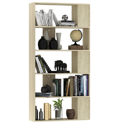 Boekenkast/Kamerscherm 80X24X59 Cm Bewerkt Hout Sonoma eiken