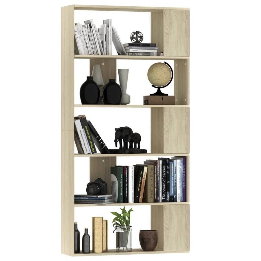 Boekenkast/Kamerscherm 80X24X59 Cm Bewerkt Hout Sonoma eiken