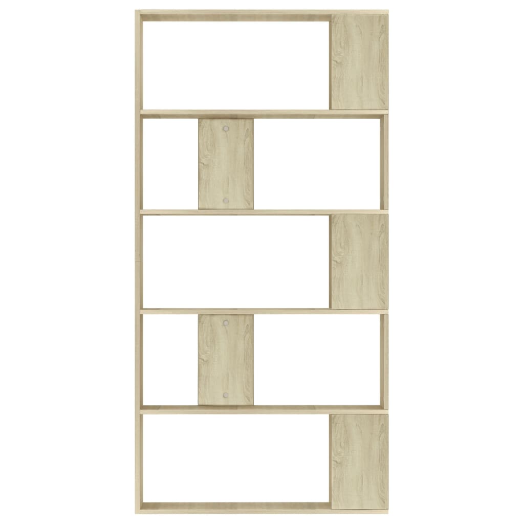 Boekenkast/Kamerscherm 80X24X59 Cm Bewerkt Hout Sonoma eiken