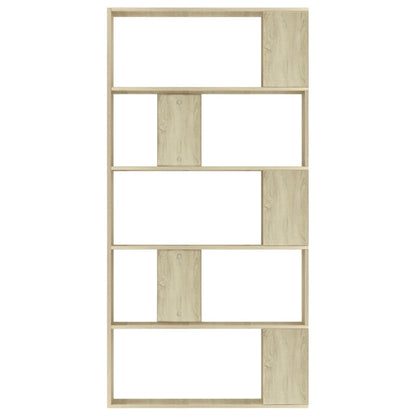 Boekenkast/Kamerscherm 80X24X59 Cm Bewerkt Hout Sonoma eiken