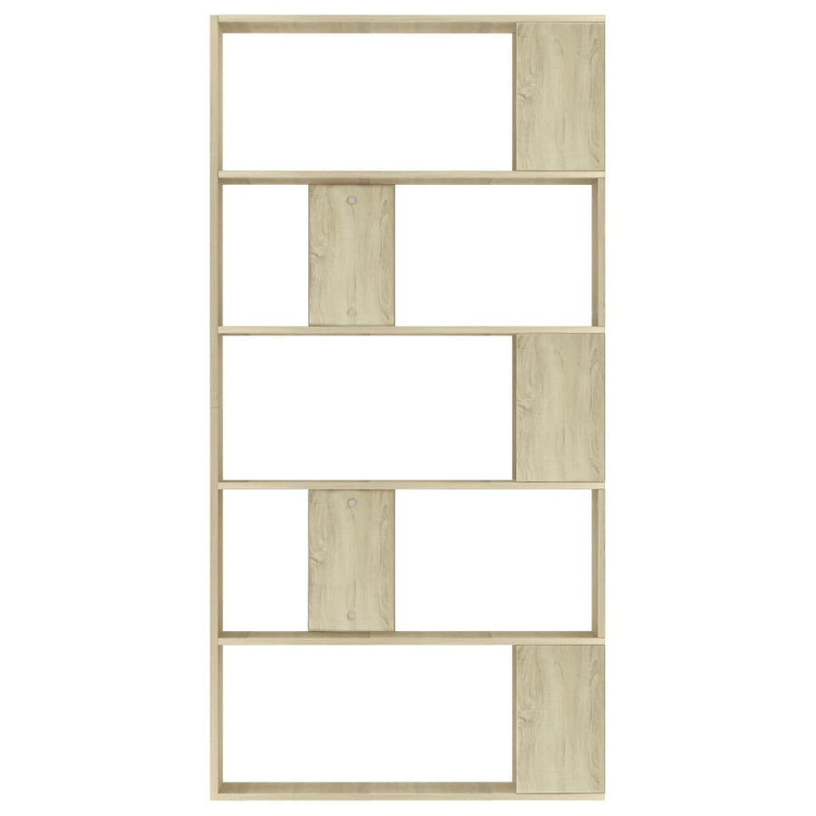 Boekenkast/Kamerscherm 80X24X59 Cm Bewerkt Hout Sonoma eiken