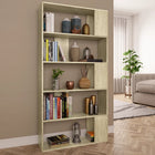 Bookshelf/room divider 80x24x159 cm engineered wood Sonoma oak
