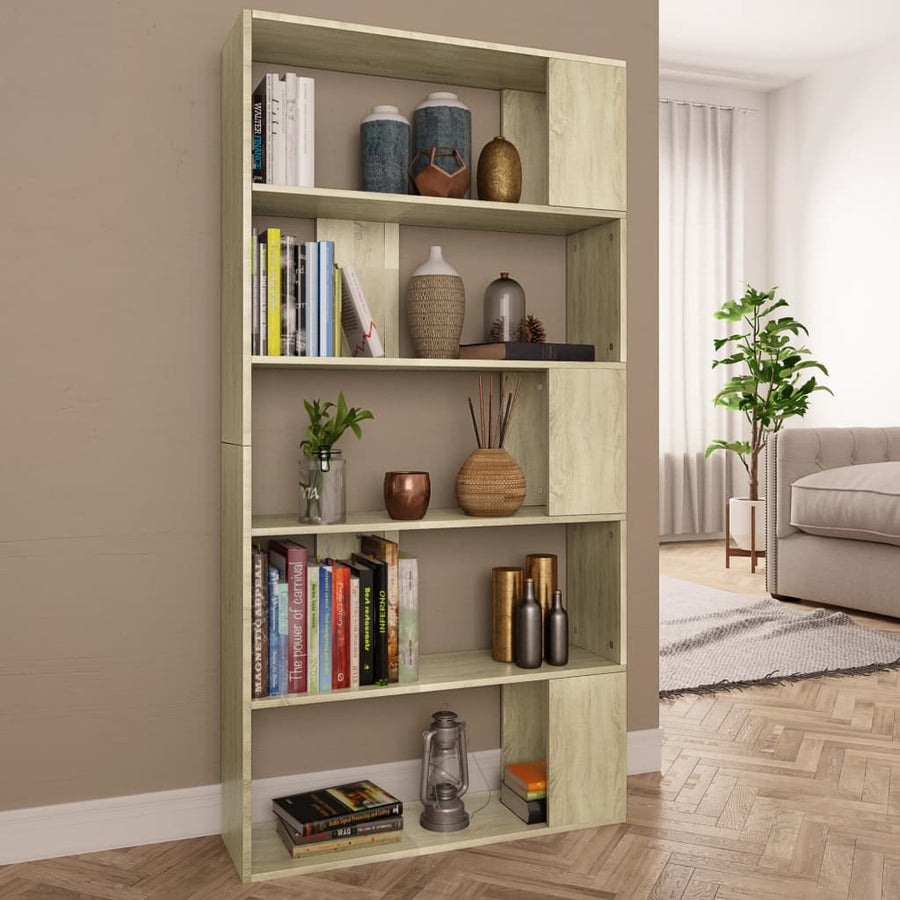 Boekenkast/Kamerscherm 80X24X59 Cm Bewerkt Hout Sonoma eiken