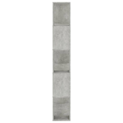 Boekenkast/kamerscherm 80x24x159 cm bewerkt hout betongrijs Betongrijs