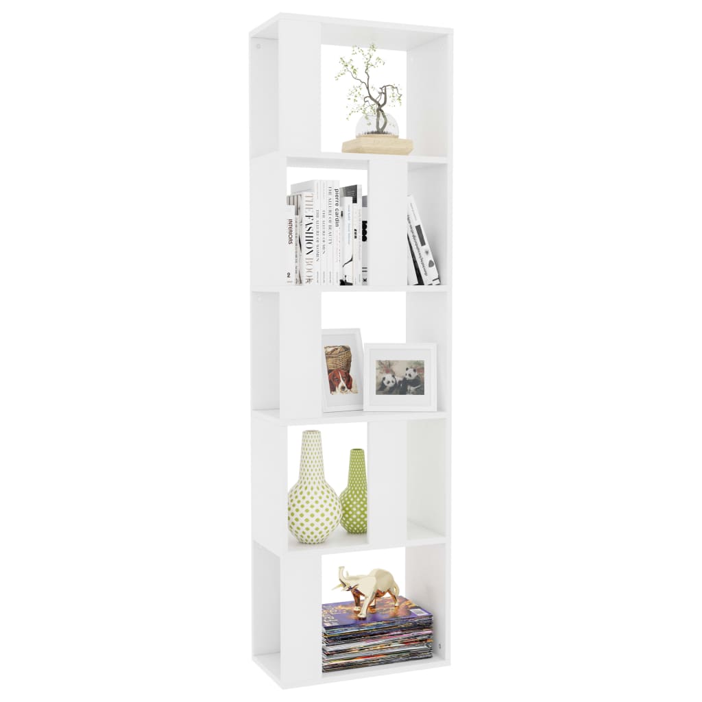 Boekenkast/Kamerscherm 45X24X59 Cm Bewerkt Hout Wit