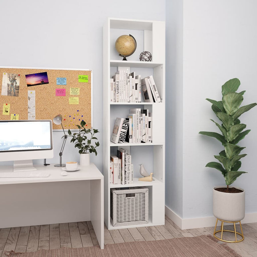 Boekenkast/Kamerscherm 45X24X59 Cm Bewerkt Hout Wit