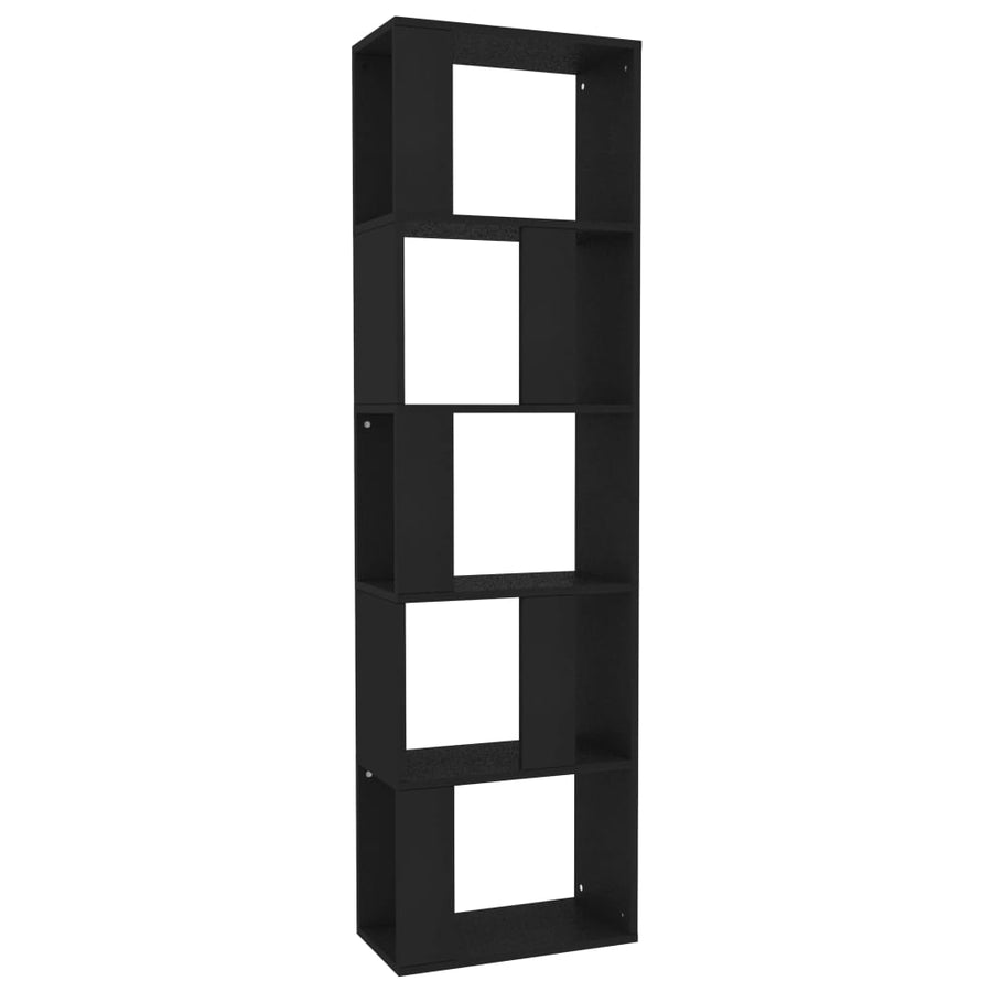 Boekenkast/Kamerscherm 45X24X59 Cm Bewerkt Hout Zwart