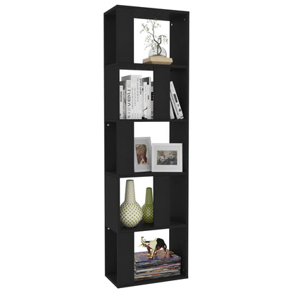 Boekenkast/Kamerscherm 45X24X59 Cm Bewerkt Hout Zwart
