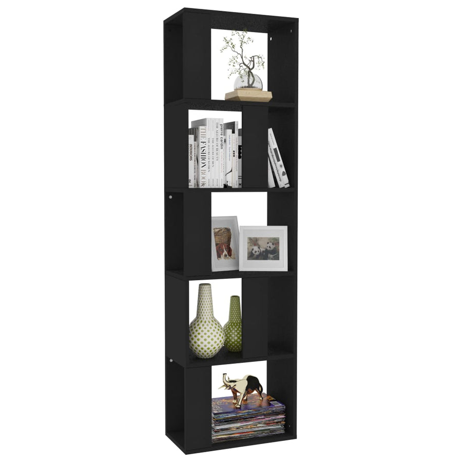 Boekenkast/Kamerscherm 45X24X59 Cm Bewerkt Hout Zwart