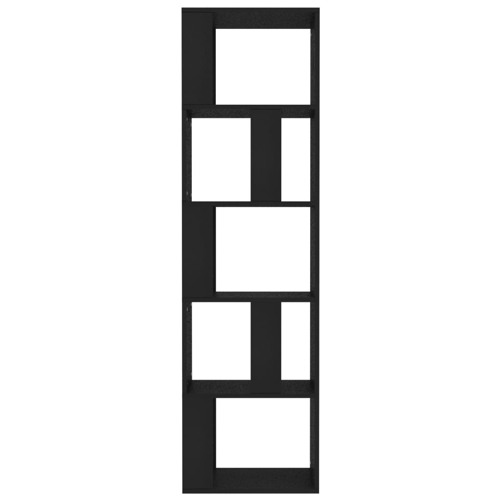 Boekenkast/Kamerscherm 45X24X59 Cm Bewerkt Hout Zwart