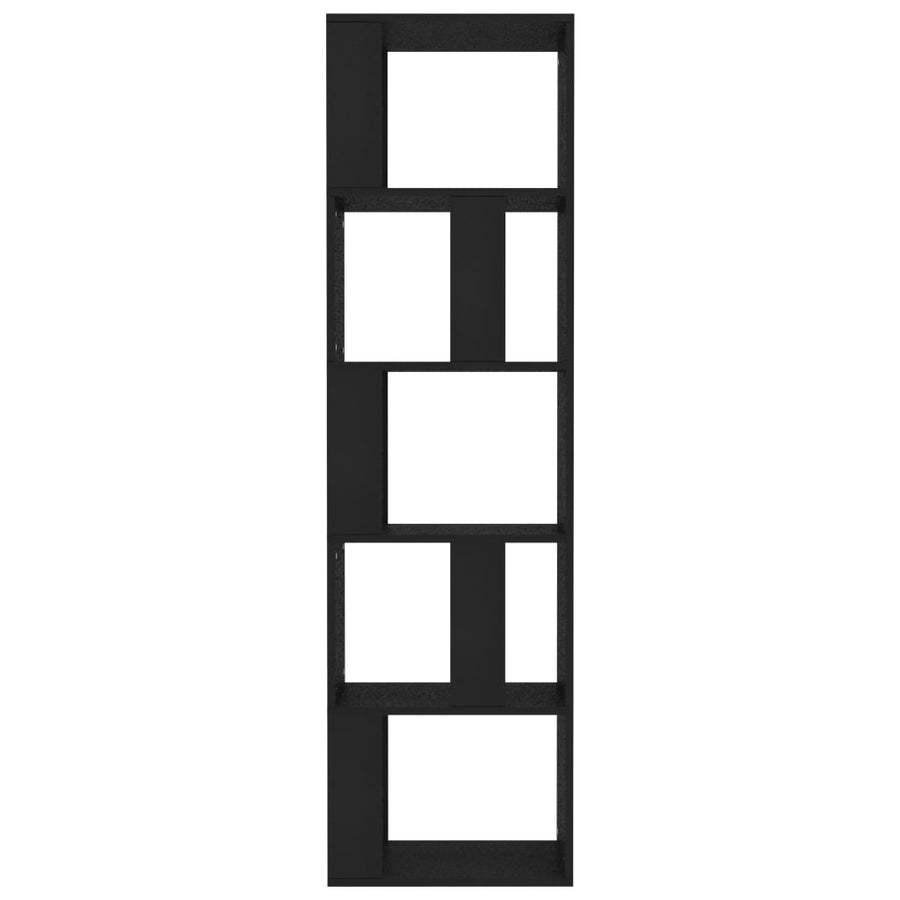 Boekenkast/Kamerscherm 45X24X59 Cm Bewerkt Hout Zwart